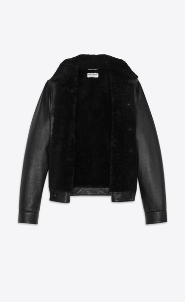 shearling denim jacket